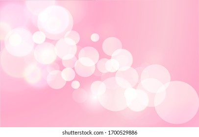 Antecedentes de Bokeh Sakura. Papel tapiz de efecto luminoso suave. Borrador del fondo abstracto. Brillante efecto de luz bokeh. Ilustración vectorial.