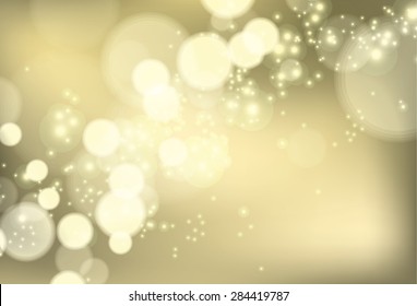 Bokeh shiny brocade lights, vector background