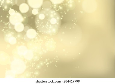 Bokeh shiny brocade lights, vector background