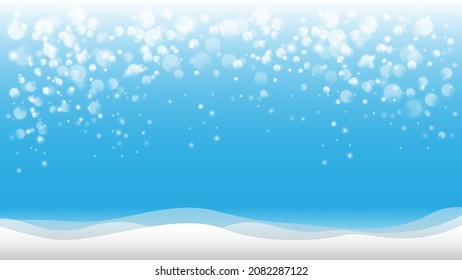 Bokeh auf blauem Hintergrund Weihnachtskonzept