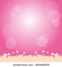 Bokeh soft color and pink background for the background.