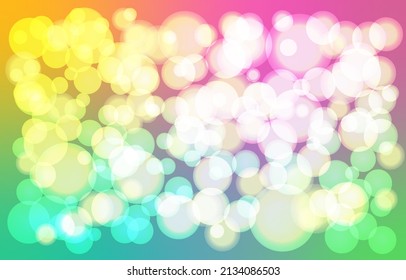 bokeh soft colorful rainbow cover wallpaper