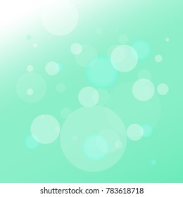 Bokeh soft green background