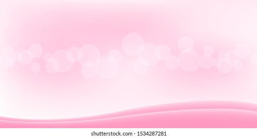bokeh soft pink for background and copy space, pastel pink with bokeh for banner, abstract glowing pink bright shine, defocused bokeh glitter on pink soft for backdrop and wallpaper, vector