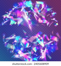 Brokeh Sparkles. Blur Flyer. Efecto arco iris. Luminoso Confetti de Arte Rosa. Luz solar de la onda de vapor del metal. Fondo Kaleidoscope. Foil de vacaciones. Violet Bokeh Sparkles