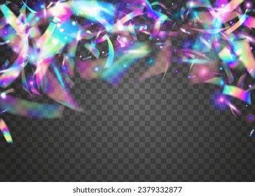 Bokeh Sparkles. Bright Art. Kaleidoscope Texture. Light Confetti. Purple Blur Glitter. Luxury Foil. Metal Prism. Disco Colorful Backdrop. Blue Bokeh Sparkles