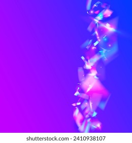 Bokeh Sparkles. Light Effect. Glitter Art. Metal Colorful Decoration. Shiny Prism. Pink Blur Background. Fantasy Foil. Kaleidoscope Tinsel. Blue Bokeh Sparkles