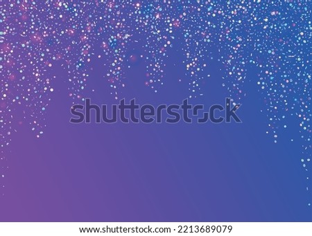 Bokeh Sparkles. Transparent Background. Retro Prismatic Gradient. Violet Shiny Texture. Glamour Foil. Blur Design. Webpunk Art. Birthday Confetti. Purple Bokeh Sparkles