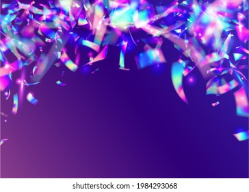 Bokeh Sparkles. Unicorn Art. Cristal Glitter. Disco Festival Wallpaper. Blue Retro Effect. Digital Foil. Shiny Element. Birthday Tinsel. Pink Bokeh Sparkles