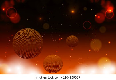 Bokeh surface bright lights on an abstract background.