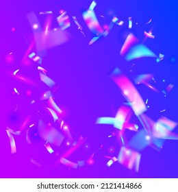 Bokeh Texture. Modern Foil. Kaleidoscope Glitter. Transparent Background. Violet Party Confetti. Webpunk Art. Blur Multicolor Gradient. Disco Prism. Pink Bokeh Texture