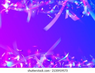 Bokeh Texture. Pink Laser Tinsel. Cristal Sparkles. Holiday Foil. Metal Flyer. Disco Abstract Gradient. Festive Art. Neon Confetti. Blue Bokeh Texture