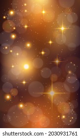 fondo texturado bokeh. fondo festivo y brillante. Efecto luminoso sobre la oscuridad. Plantilla de la tarjeta de invitación de grupo. Eps 10