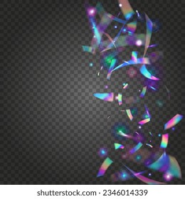 Bokeh Tinsel. Efecto del Partido Azul. Glitter Art. Blur Multicolor Template. Carnaval Confetti. Antecedentes de cumpleaños. Aceite brillante. Diseño brillante. Purple Bokeh Tinsel