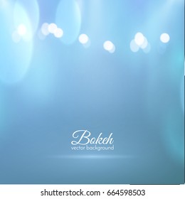 Bokeh vector background with shiny Christmas garlands. EPS10