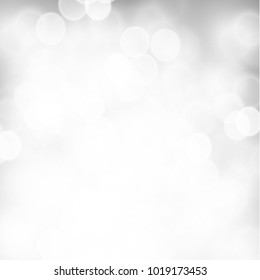 Bokeh vector light gray background. EPS10.