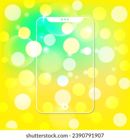 Bokeh wallpaper background design vector template