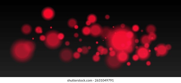 Bokeh. Warm glowing circles with blur and transparency on dark surface, abstract dreamy light spots for romantic or festive backgrounds.

