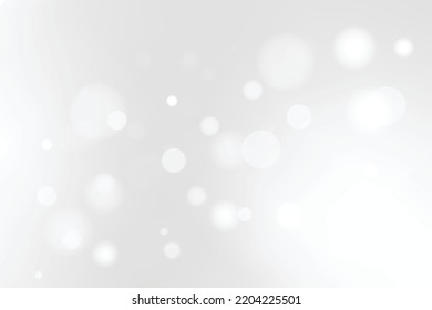 Bokeh White Pattern Abstract Background. Modern Wallpaper. Valentines Banner. Christmas. Celebration. Vector Illustration