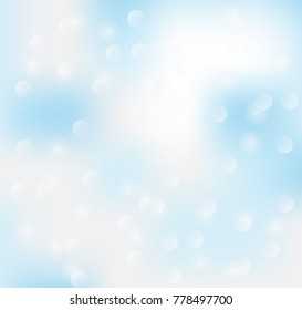 Bokeh White-blue  background,vector illustration