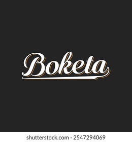 Boketa wordmark logo icon vector