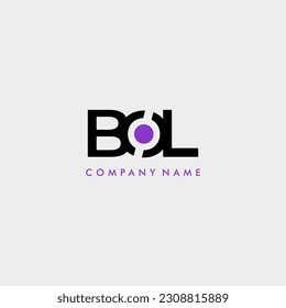 logotipo de monograma de la letra inicial BOL