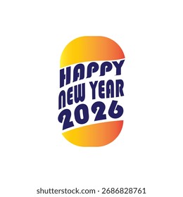 ¡Audaz alegría del Año Nuevo 2026 en vibrante estilo oval!