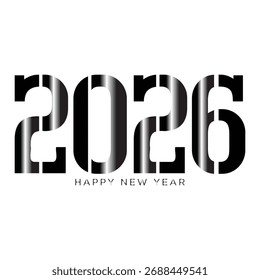 Plantilla de año Nuevo 2026 audaz