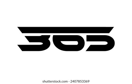 Bold 365 Number design. 365 text design