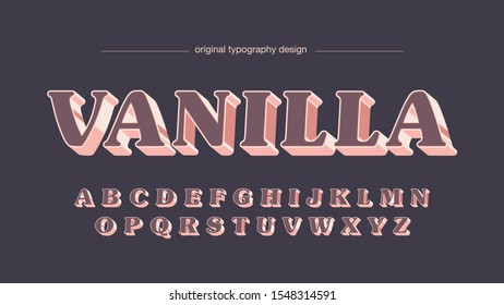 Bold 3D Colorful Shadows Artistic Font Typography Design