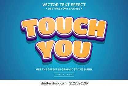 Bold 3D editable text effect template