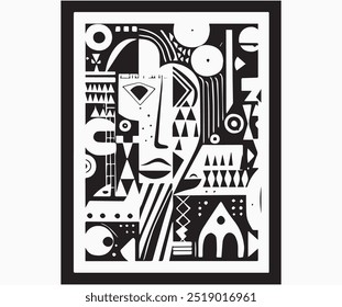 Obra de arte abstracta audaz para el diseño de camisetas con colores vibrantes y Formas dinámicas. Perfecto para los amantes de la moda moderna que buscan una expresión artística única. Ideal para ropa casual, este diseño...