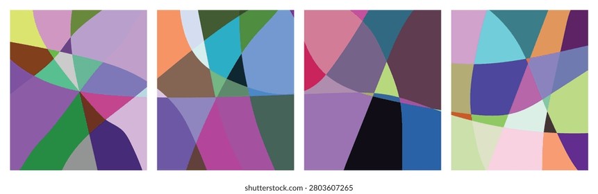 Bold abstract backdrop with dynamic curves and geometric patterns, vivid colors creating modern artistic expression.