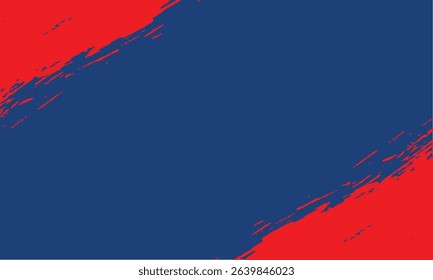 Bold abstract background featuring a navy blue center with dynamic red brushstroke edges. Ideal for posters, banners, and digital content needing a strong and energetic visual statement.