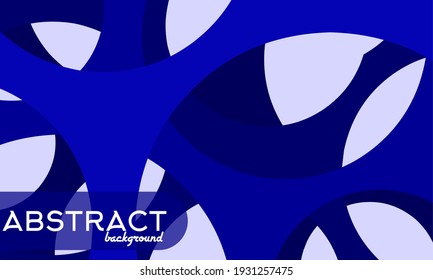 Bold abstract background with overlapping curved shapes in deep blue and violet tones, ideal for modern branding, digital art, sci fi, or biological cell themed visual