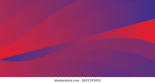 Fundo abstrato em negrito com curvas de gradiente vermelho e roxo e linhas de fluxo dinâmicas, ideais para projetos de arte moderna, design digital, tecnologia ou marcas criativas.