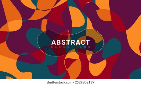 Bold abstract design with vibrant overlapping shapes, ideal for modern visuals.