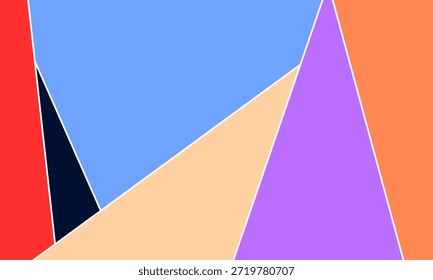 fette abstrakte geometrische Formen mit lebendigen Farben für moderne Hintergründe, die Präsentationen und kreative Layouts markieren