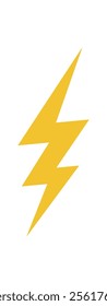 Bold abstract lightning icon. Modern triangular shape element. This symbol of brutalism and y2k style adds a funky touch to any design project. Ideal for contemporary graphic applications.