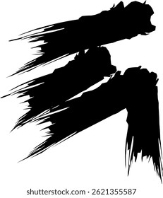 Bold abstract paint splash vector illustration in black. Unique hand-drawn ink style artwork with strong outlines, perfect for modern designs, posters, prints, or digital compositions.