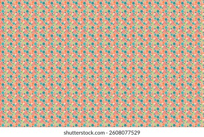 Bold abstract pattern with playful geometric elements in hyper pink, neon green, cyber peach, and sky blue, vibrant and trendy, seamless design, Y2K inspired