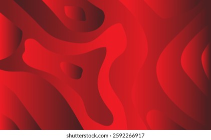 A bold abstract red background with fluid, curved shapes and subtle vertical lines. The gradient effect adds depth, creating a dynamic and energetic feel, perfect for modern and creative designs.