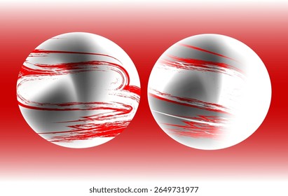 Bold abstract red circular designs with glossy textures and dynamic swirls. Perfect for posters, digital art, branding, and modern creative visuals.