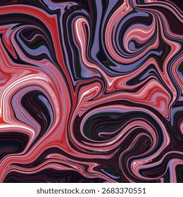 Bold abstract red and purple fluid texture with artistic pattern for modern backgrounds, digital design, and creative visuals.