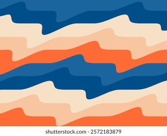Bold abstract retro pattern illustration