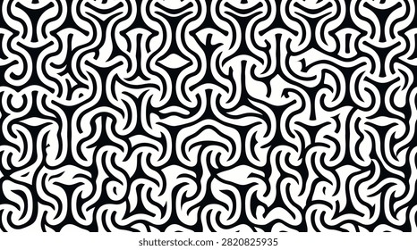 Bold abstract tileable design for modern backgrounds and textiles.