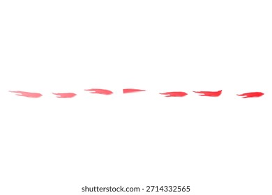 Bold Acrylic Paint Stroke Line. vector set of colorful arrows, set of colored arrows, set of colorful arrows.  Underline Material Set Decoration Straight line Curved line Wavy line Ornament Border