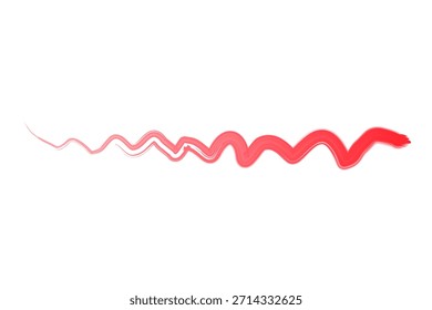 Bold Acrylic Paint Stroke Line. vector set of colorful arrows, set of colored arrows, set of colorful arrows.  Underline Material Set Decoration Straight line Curved line Wavy line Ornament Border