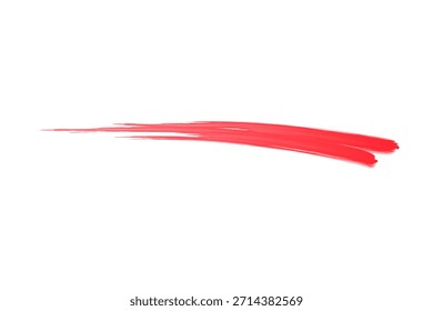 Línea de trazos de pintura acrílica audaz. Conjunto de Vector de flechas de colores, conjunto de flechas de colores, conjunto de flechas de colores.  Subrayado Material Set Decoración Línea recta Línea curva Línea ondulada Ornamento Borde