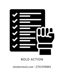 Icono de la mini ilustración de la acción audaz. Uso Para El Concepto Moderno, Impresión, Ui, Ux Kit, Web Y Desarrollo De App. Vector Relacionado Con Finanzas De Negocios, Administración Y Más
